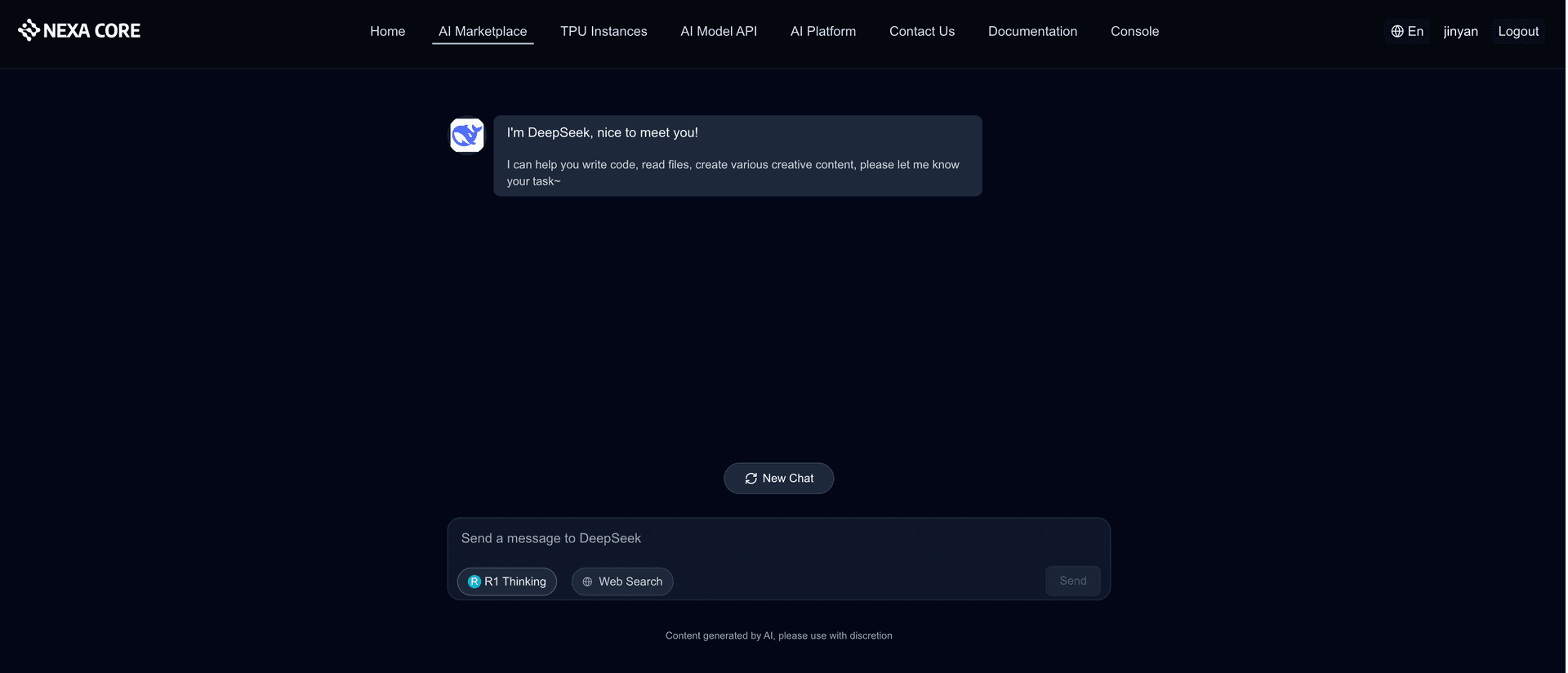 DeepSeek Chatbot Service